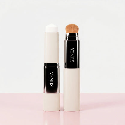 Sunea Stick Teint Adaptatif — design 2-en-1 avec crème et pinceau