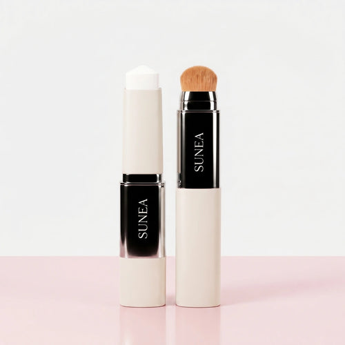 Sunea Stick Teint Adaptatif — design 2-en-1 avec crème et pinceau