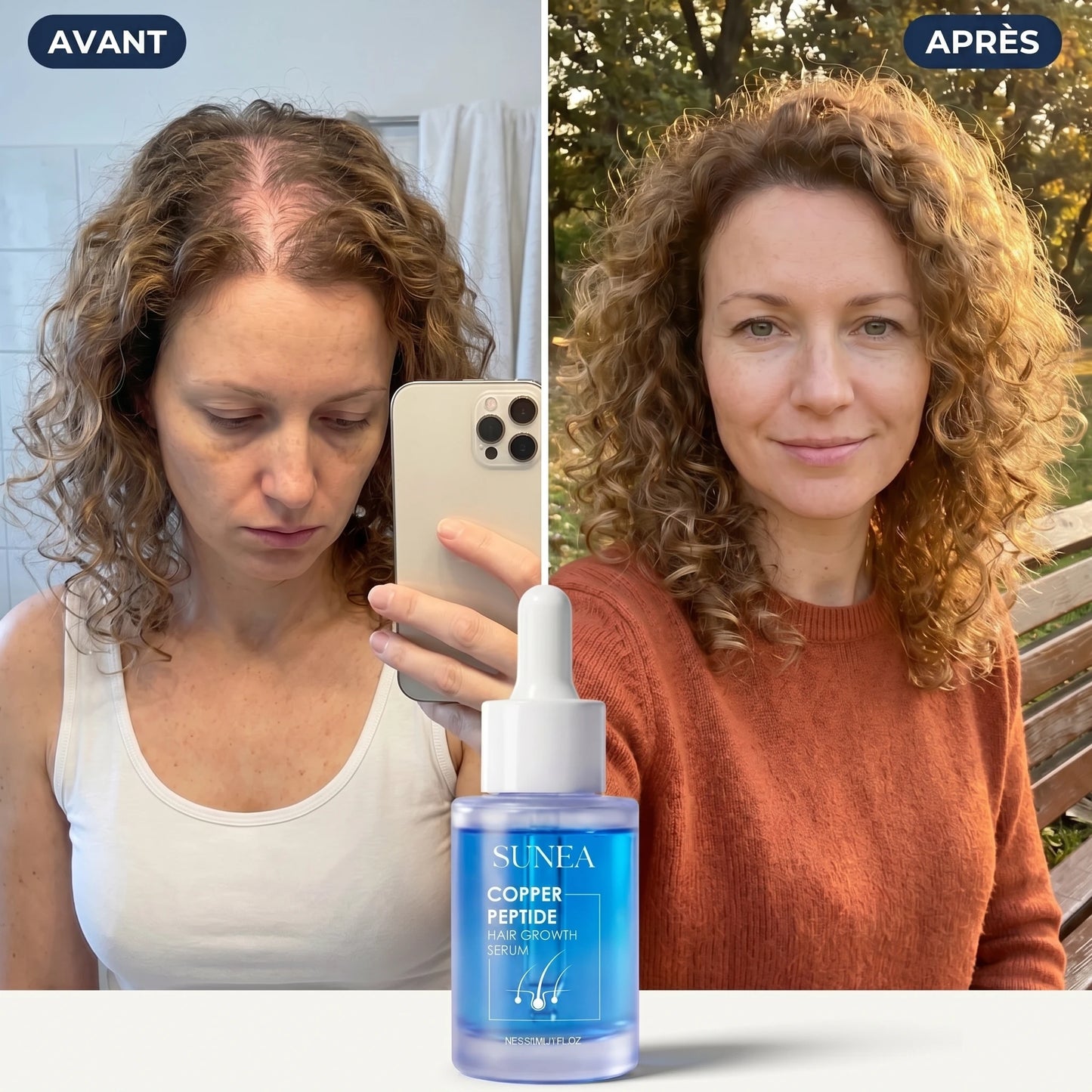 Sunea™ Sérum Capillaire au Peptide de Cuivre GHK-Cu