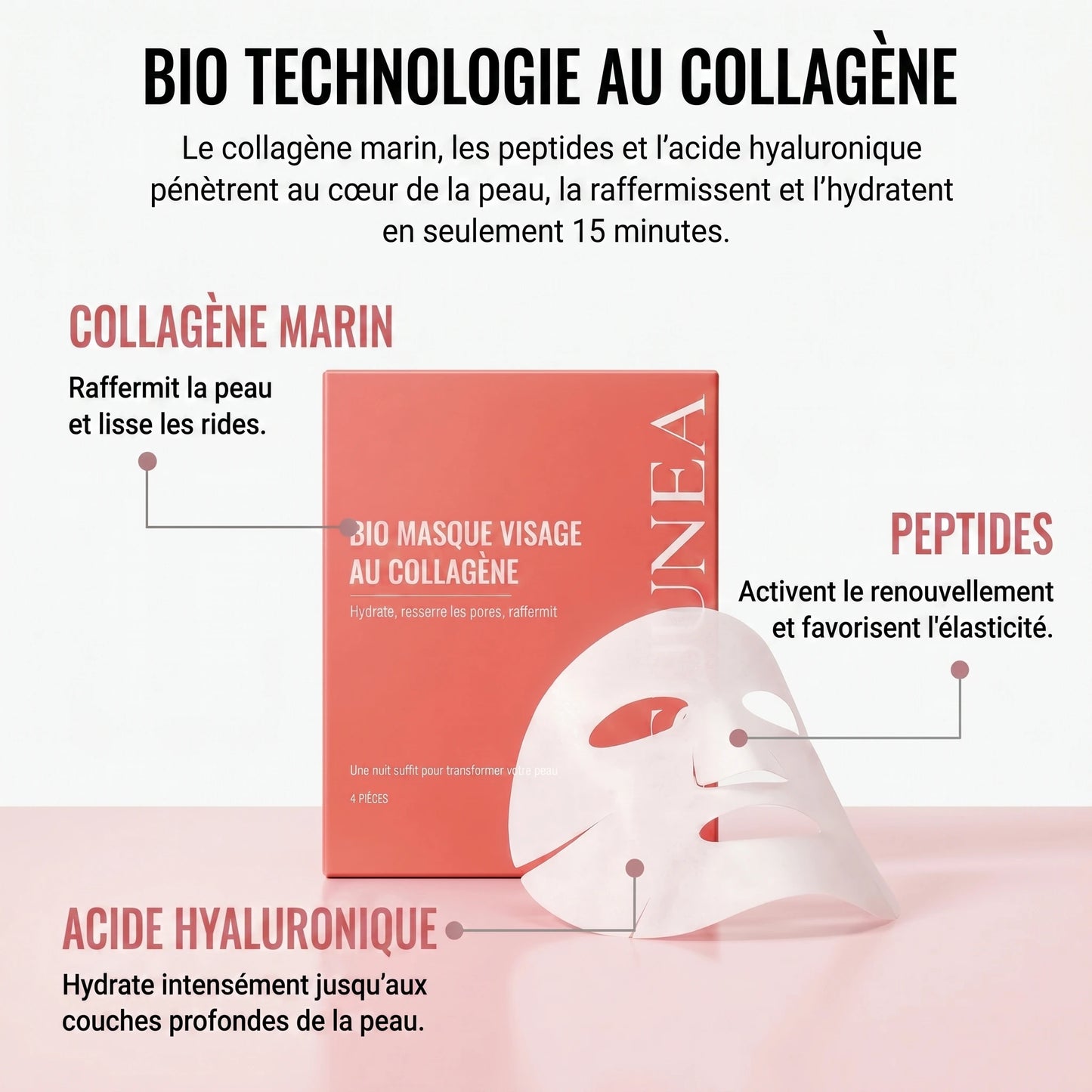 Collagène marin, peptides et acide hyaluronique