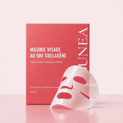 SUNEA Masque visage au bio-collagène — visuel produit (4 pièces)