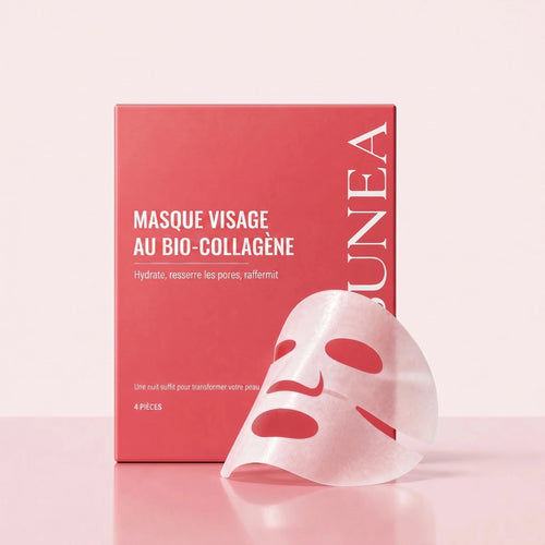 SUNEA Masque visage au bio-collagène — visuel produit (4 pièces)